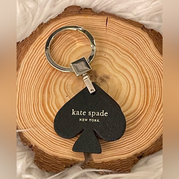 Kate Spade Red and Black Spade Keychain - Picture 5 of 5